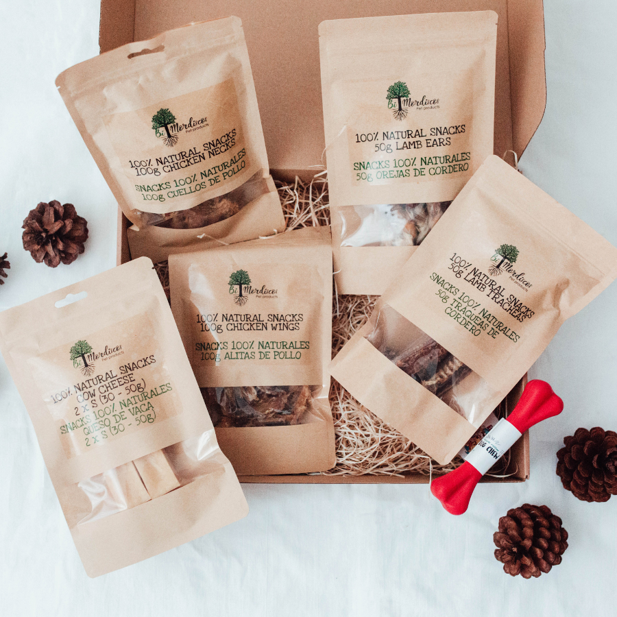 BIMORBOX Peque&ntilde;a - Pack  Snacks y Juguetes Naturales para Perros, , large Imagen numero 2